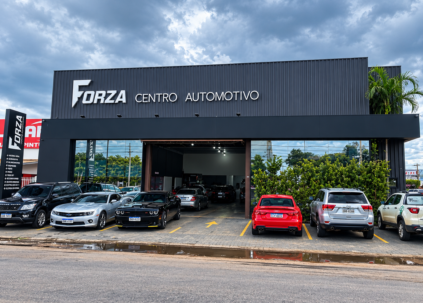 Fachada da oficina Forza Centro Automotivo